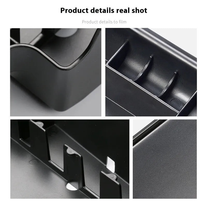 Black plastic waterproof armrest storage box for Versailles C5 X with handle