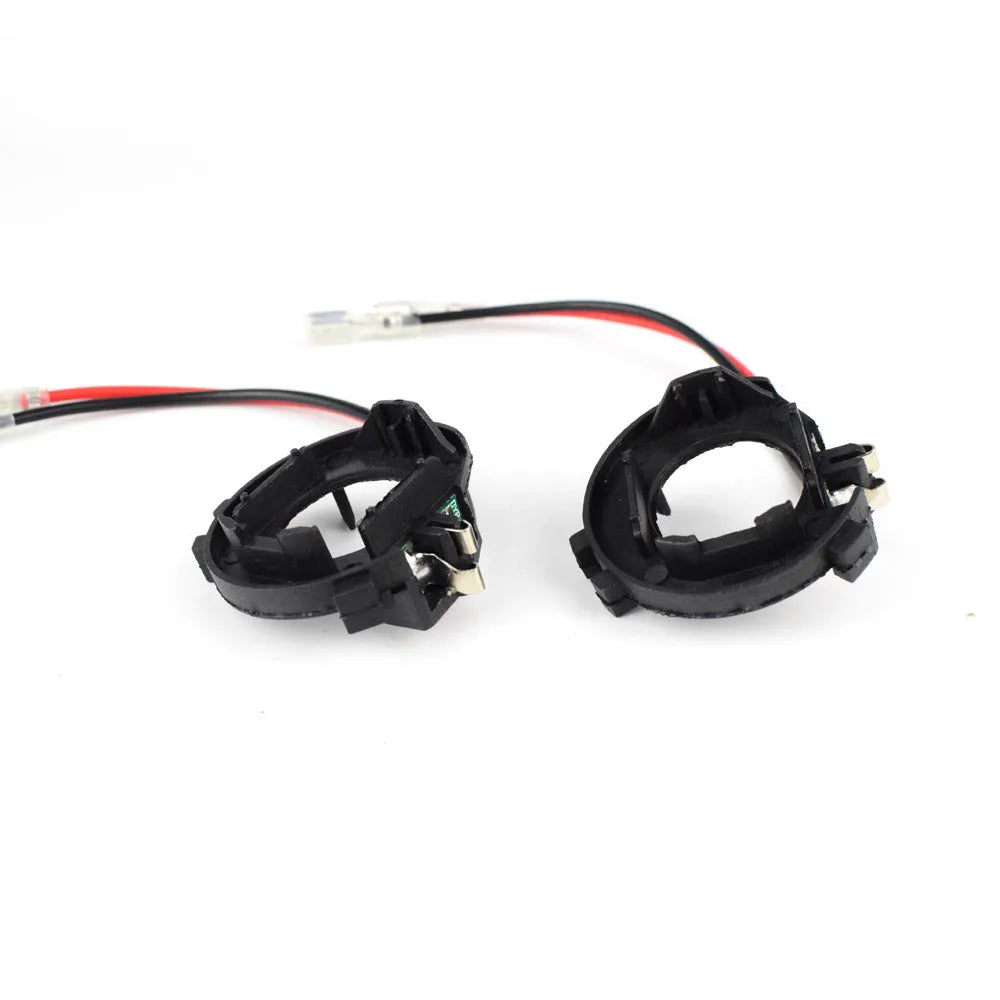 Black plastic H7 LED headlight adapter bracket for Volkswagen car models