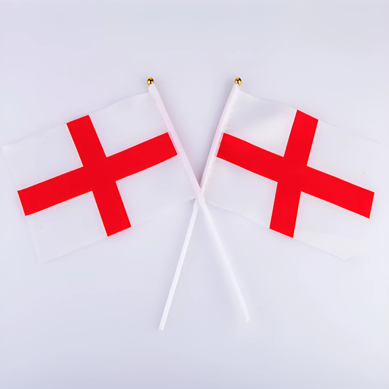8th No.8 Poland Hand Signal Flag in England colour, 14x21cm polyester with hand crank