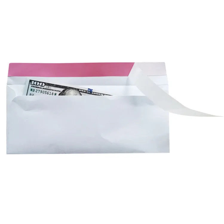 Blue tamper-evident confidential envelope with self-adhesive seal, size 105mm by 240mm.