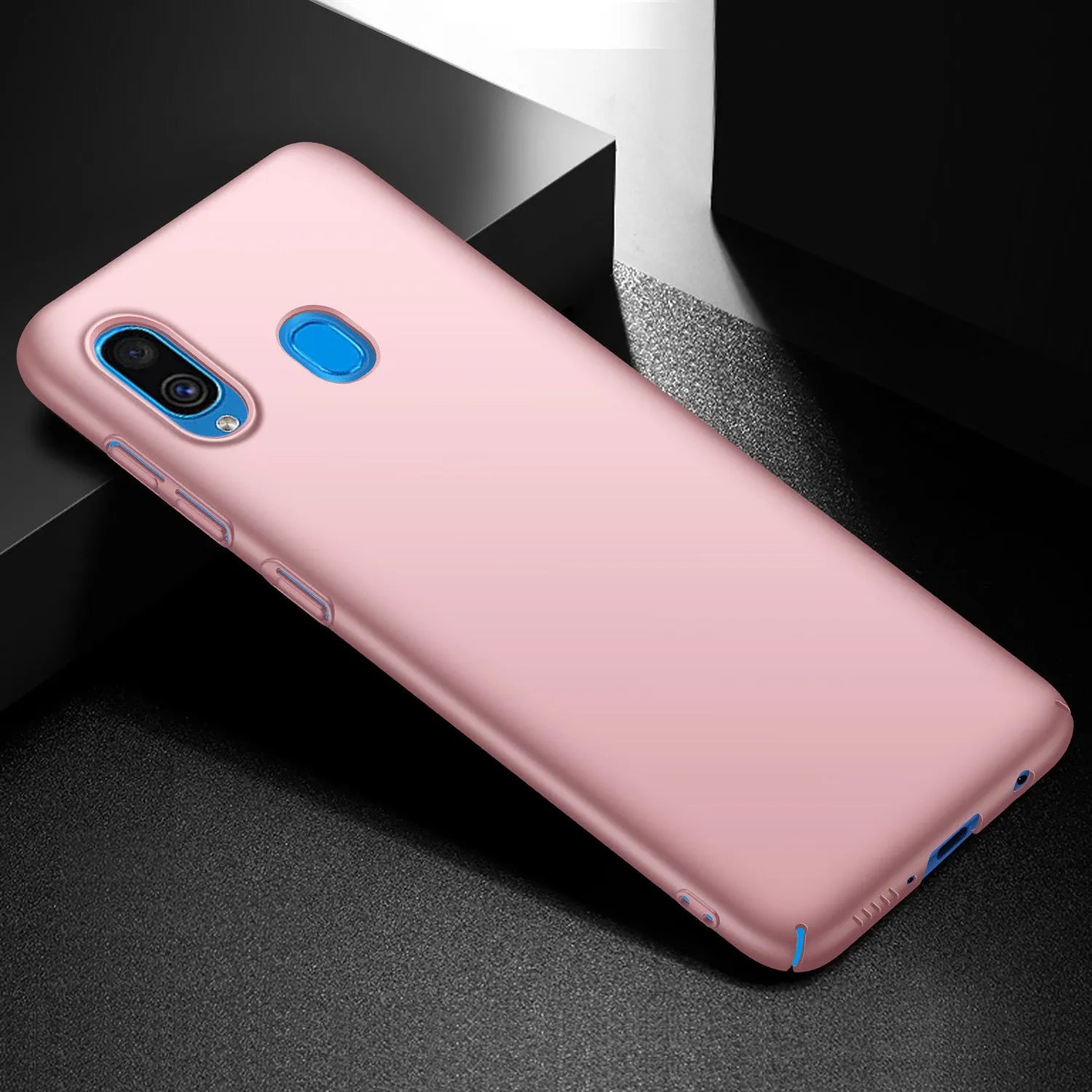 Galaxy A20 classic frosted PC phone case in Graphite Black for Samsung A20 back cover