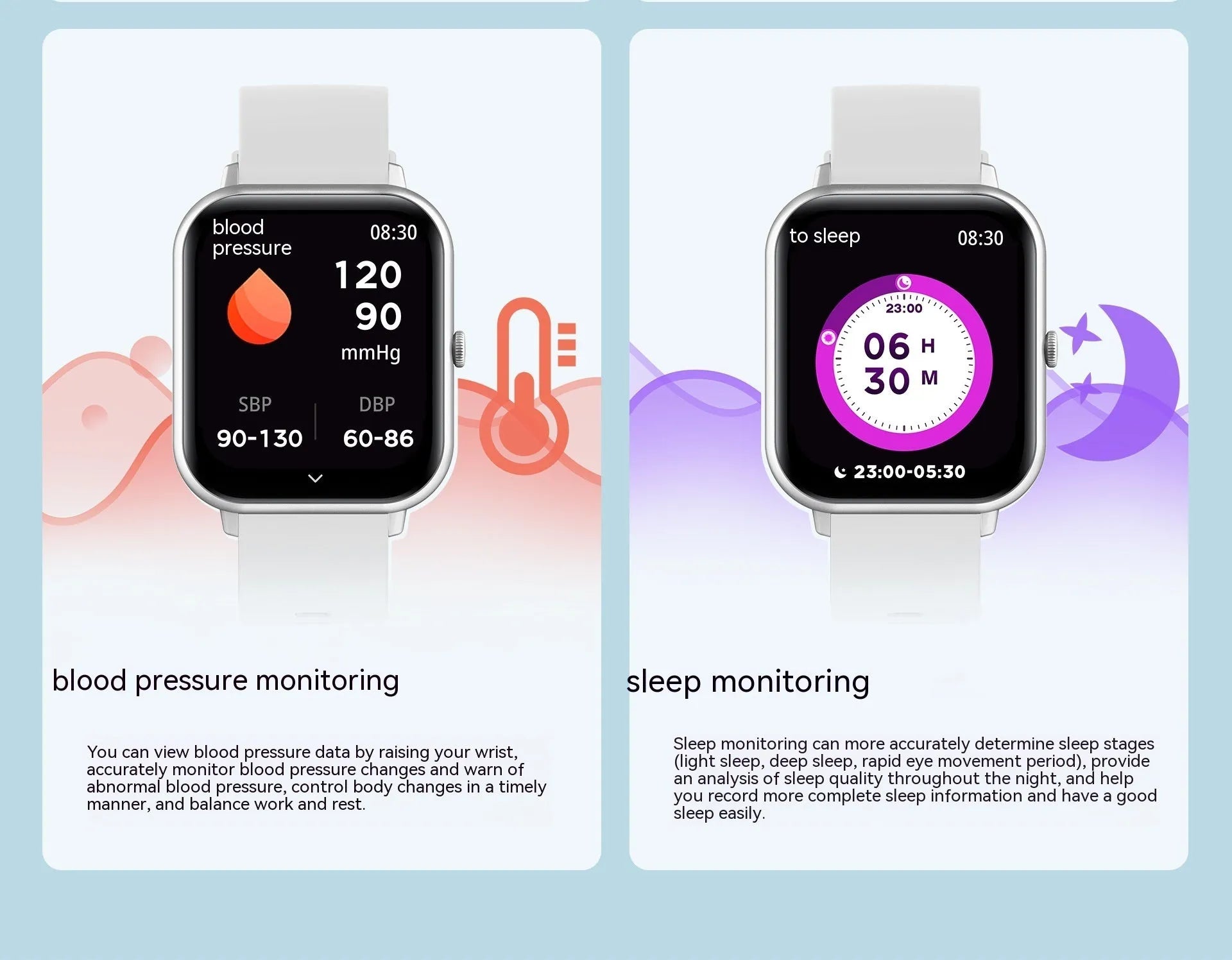 Bluetooth smart watch with heart rate monitor and AI voice control in multiple colour options