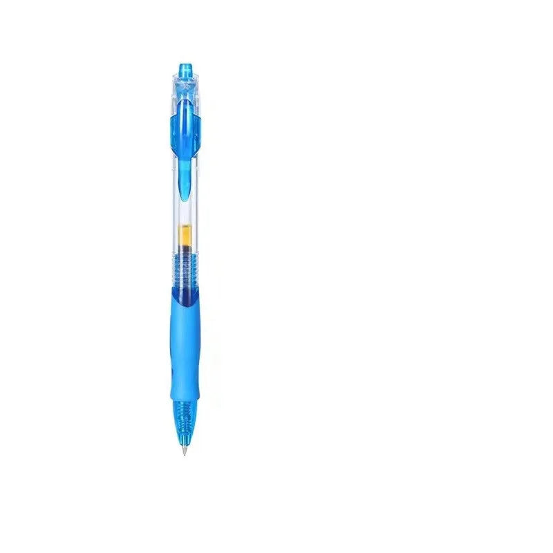 0.5mm gel pen with black, blue and red ink refills for office and school use