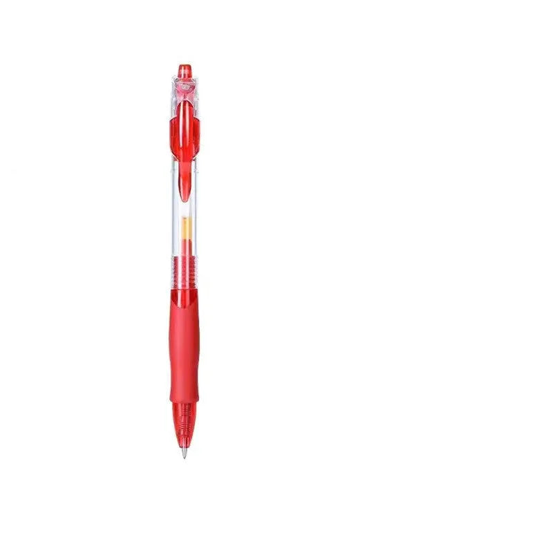 0.5mm gel pen with black, blue and red ink refills for office and school use