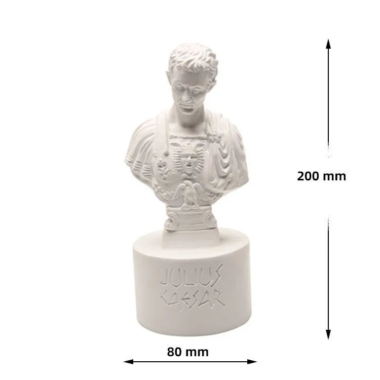 White synthetic resin character pen holder with American creative design for desk organisation