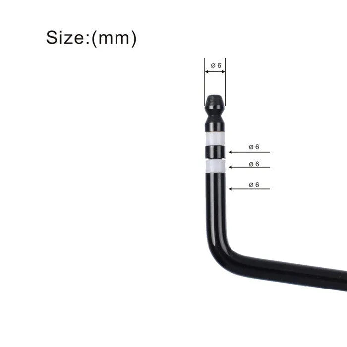 Direct plug-in metal tremolo arm for guitar in black, blue, gold, and silver colour options.