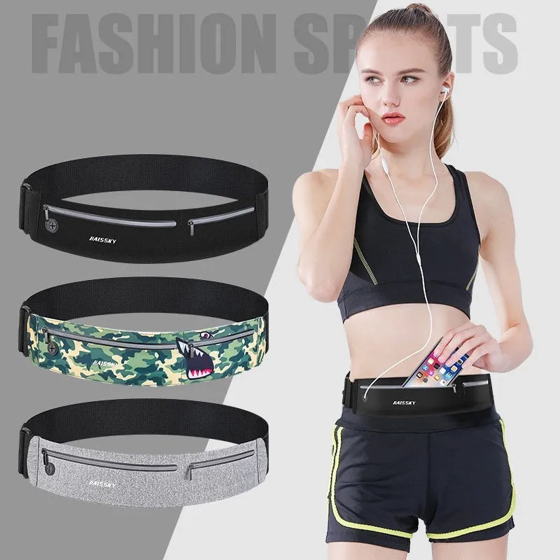 8 inch waterproof waist bag in camouflage crocodile colour for outdoor sports