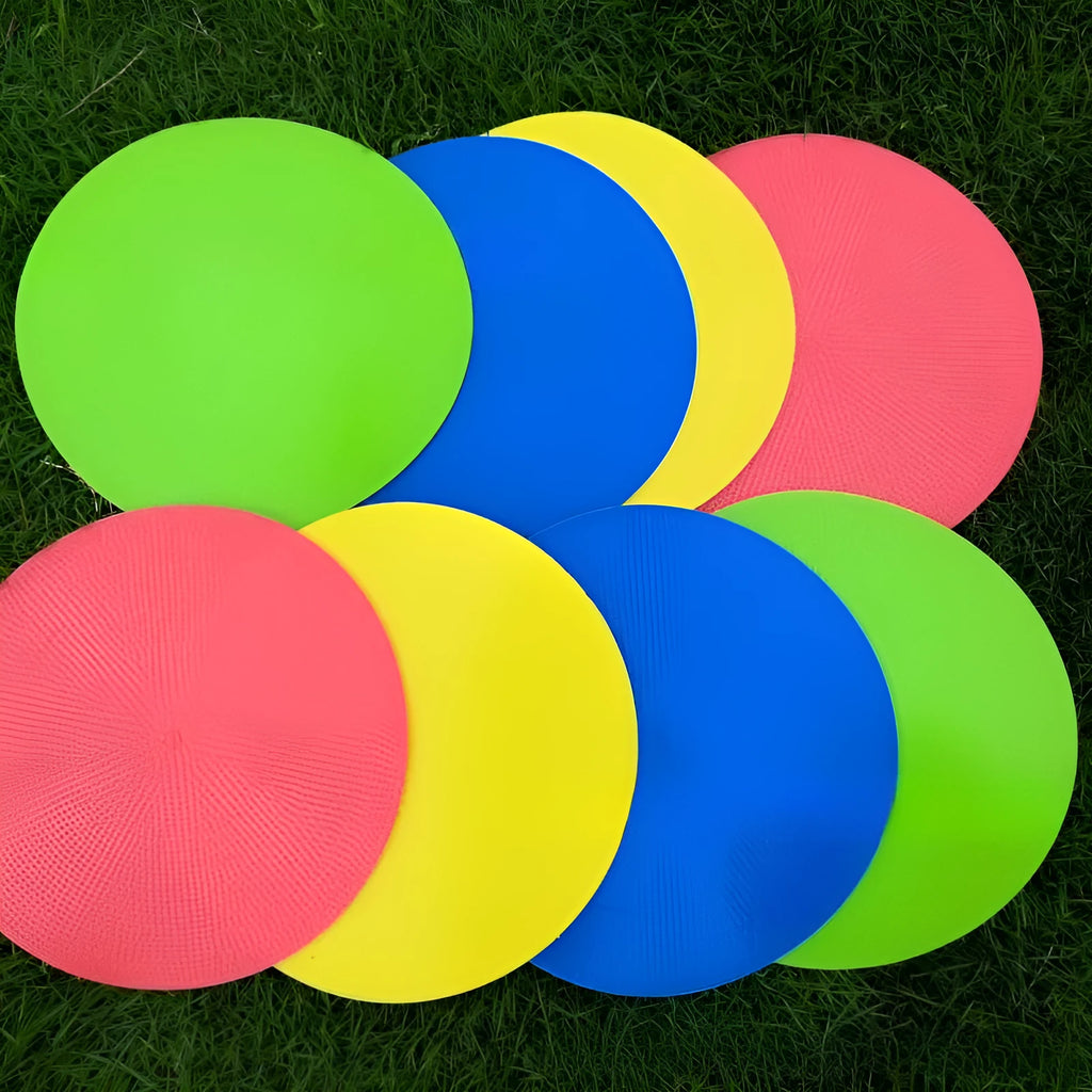 TPE football training target disc flat marker 23cm diameter in multiple colours