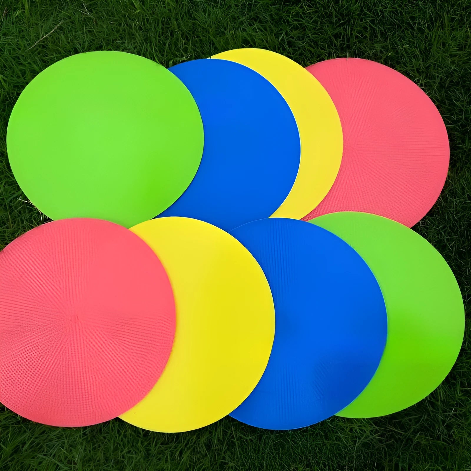 TPE football training target disc flat marker 23cm diameter in multiple colours