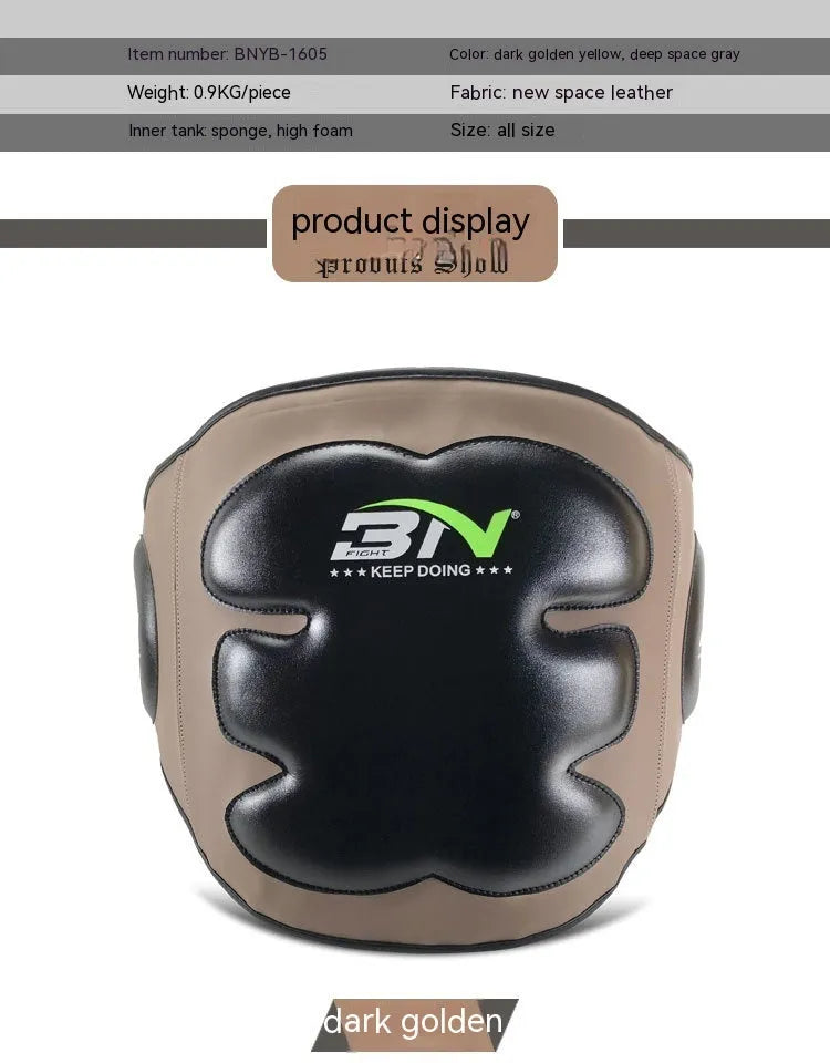 Sanda boxing chest protection target for waist defence in dark grey or khaki colour