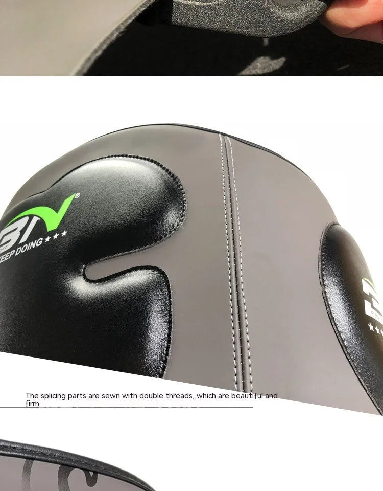 Sanda boxing chest protection target for waist defence in dark grey or khaki colour