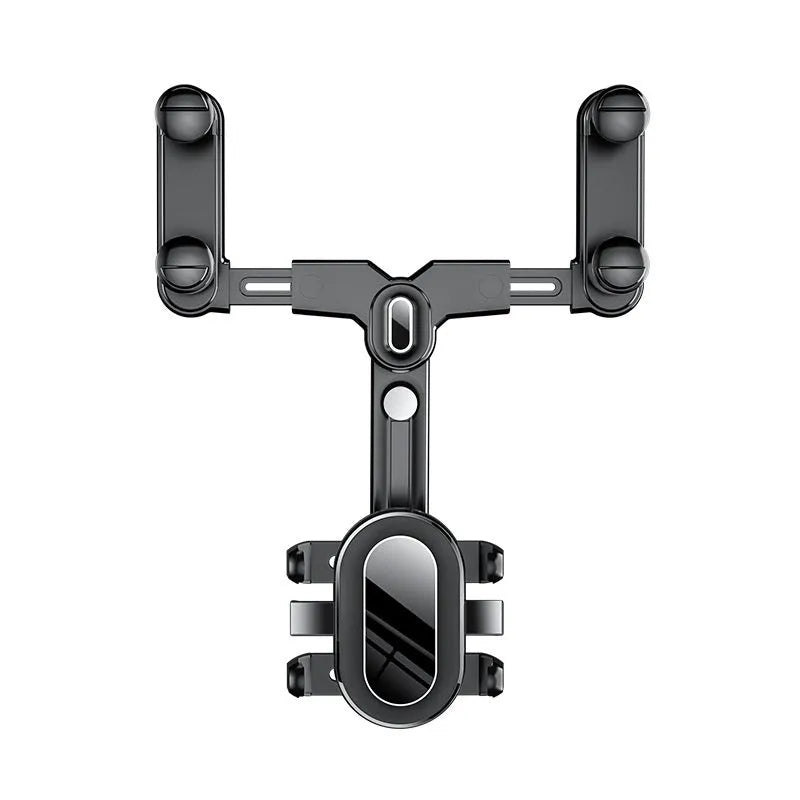 Car rearview mirror bracket ABS universal phone holder with clip-on and folding rod style