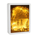 Romantic custom decorative night lamp with plastic holder in Fish White style, 197x149x43mm bedside light