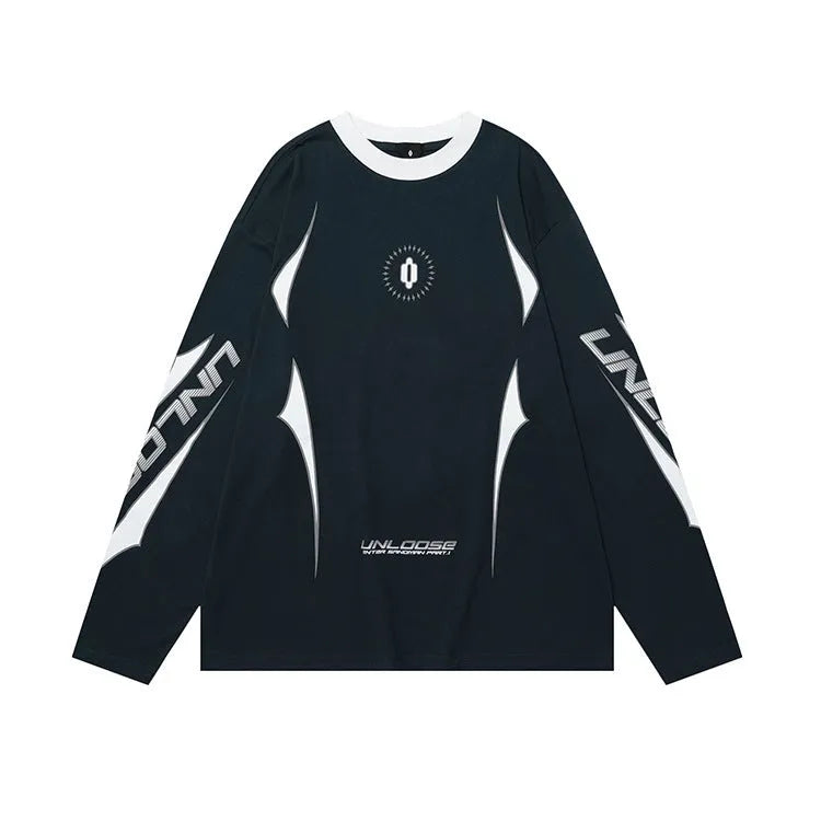 Grey khaki men's drop shoulder cotton sweatshirt on a hanger