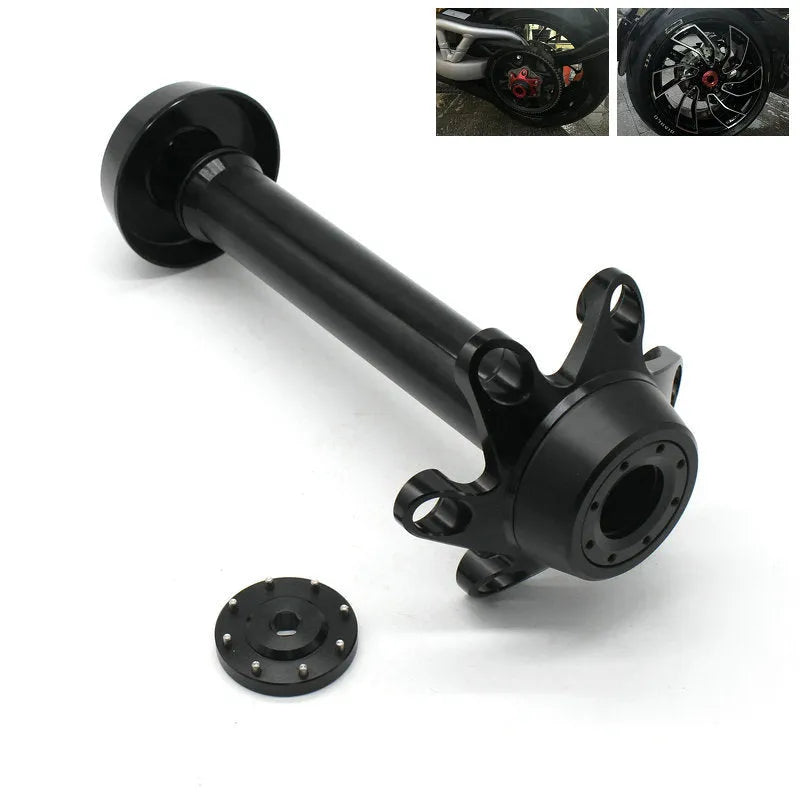 Rizoma rear wheel anti-fall ball for Ducati Diavel 1200 in black red silver