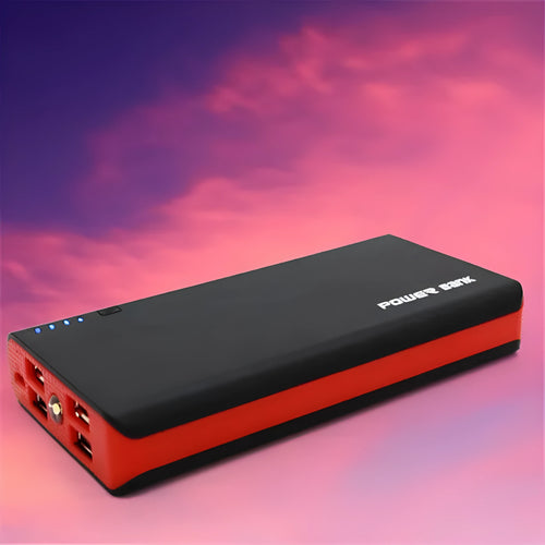 20000mAh portable power bank in multiple colours with dual USB charging ports