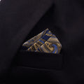 Men's jacquard printed pocket square 23 x 23cm in multi-colour options for formal suit and blazer pocket wear