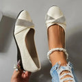 Women's black slip-on casual shoes with rhinestone decoration and chunky heel