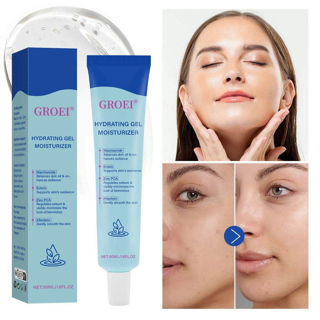 50ml jar of hyaluronic acid moisturising gel for facial hydration skincare