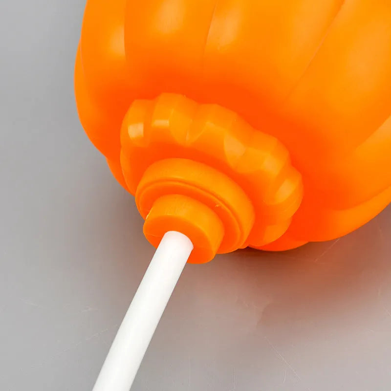 USB rechargeable pumpkin lamp with yellow or purple light option for holiday decoration