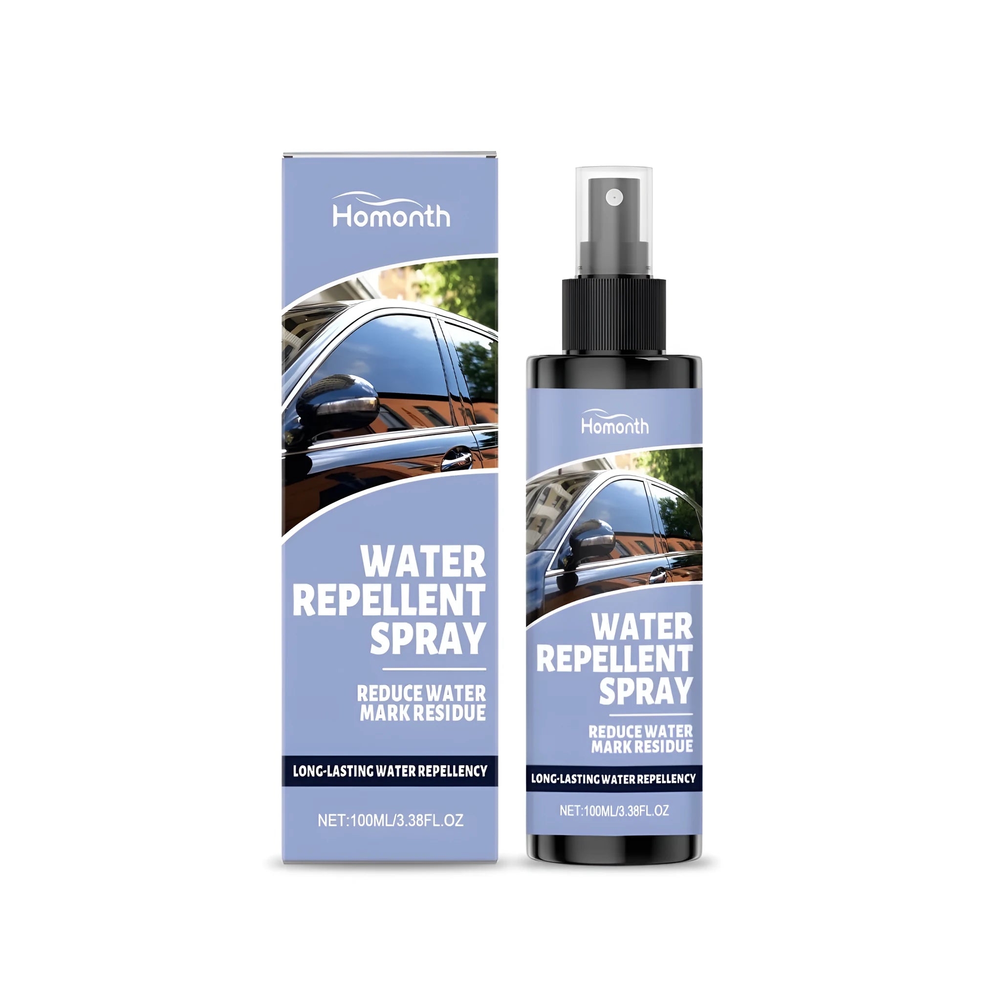 Water repellent spray 100ml bottle for automotive glass coating with modified silicone polymer