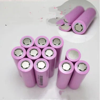 3.7V 2600mAh lithium-ion rechargeable battery cell with safety terminals.