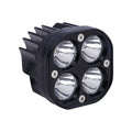 Four-eye vehicle headlight modification unit with aluminium base plate, white and yellow light options