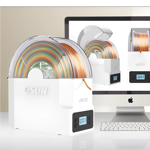 eBOX Lite 3D printing consumables drying storage box with wire heating element.