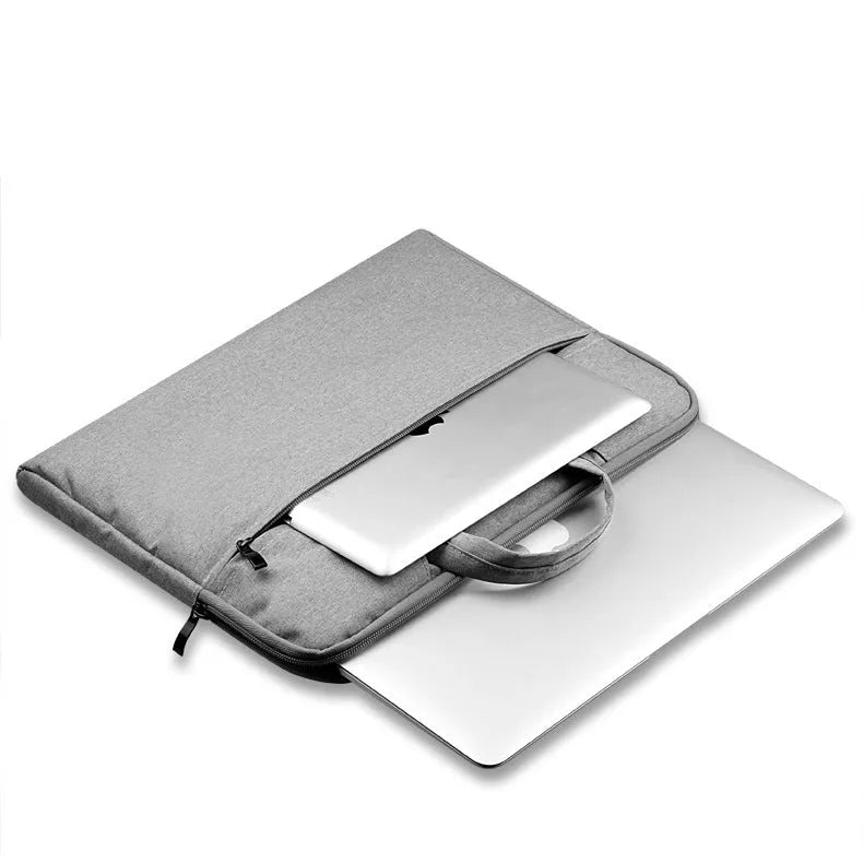 Ant cloth laptop bag for Apple MacBook in grey, with soft handle and padded interior