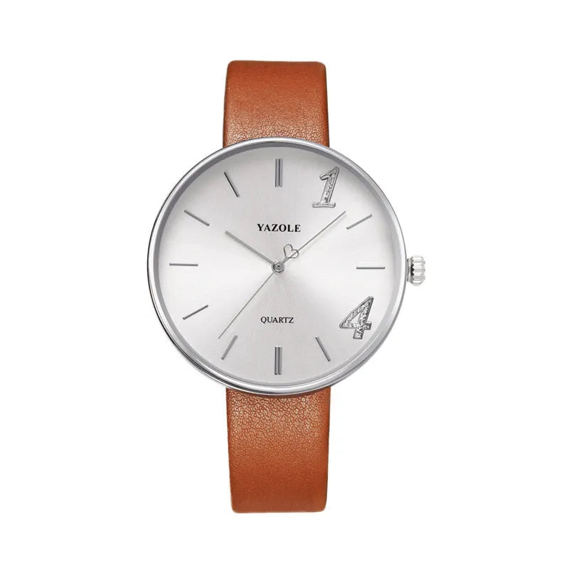 Pair of matching couple watches with quartz movement, 43mm and 36mm dials, mineral glass, and 3ATM water resistance