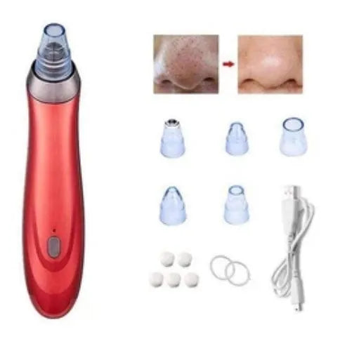 Electric blackhead removal tool in choice of colours with nozzle attachments