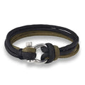 Umbrella bracelet with stainless steel buckle in black colour option on wrist