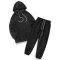 Coral fleece coat set with long sleeve top and trousers in polyester fibre, available in four colours and Asian sizes S to 2XL