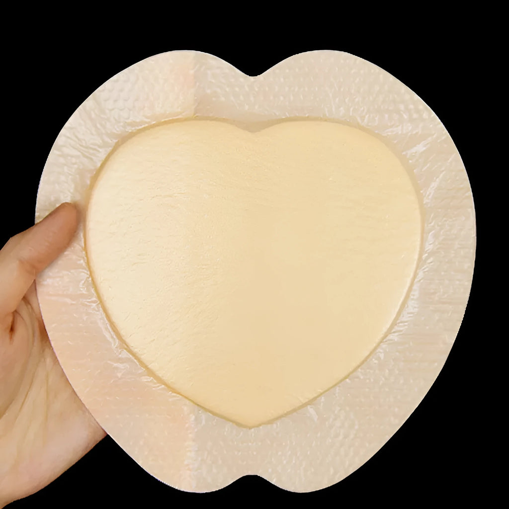 Large skin-coloured silicone bedsore dressing sticker for medical pressure relief