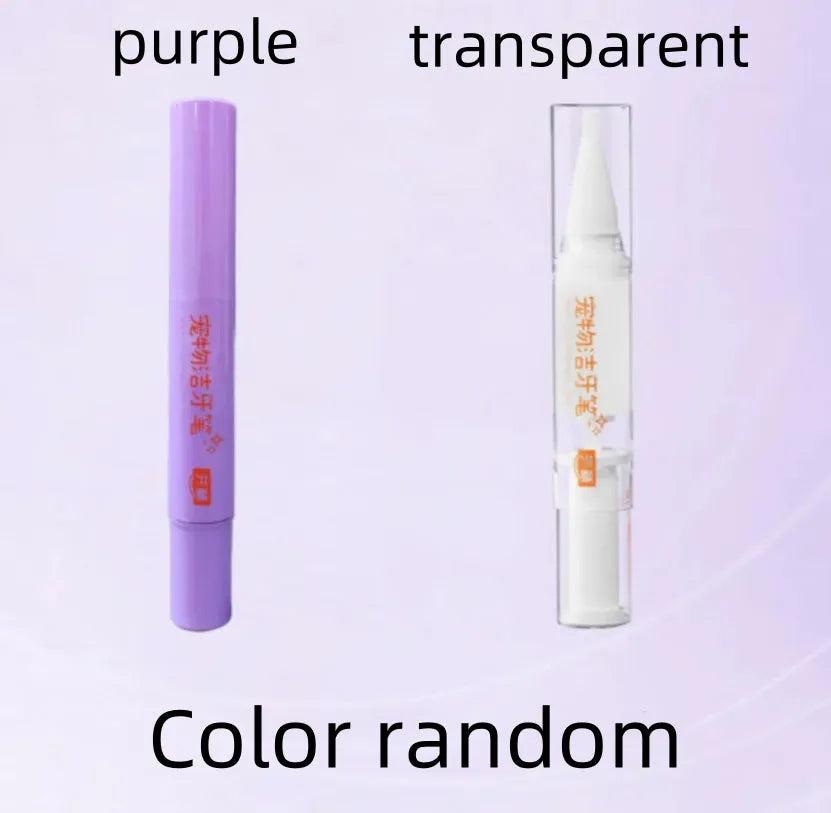 White plastic pet teeth whitening applicator pen with 5ml gel for dogs and cats