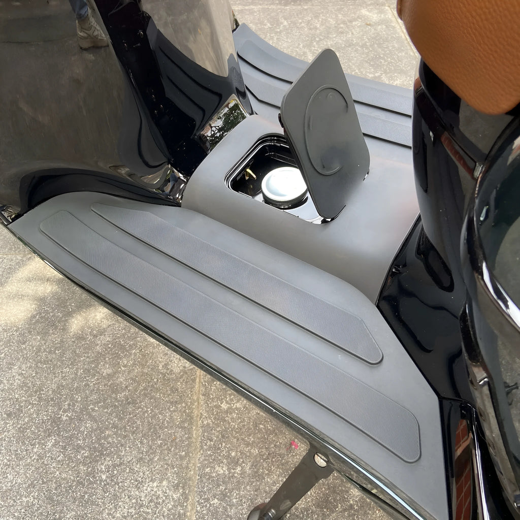 3D rubber motorcycle foot pad modification accessories in Black Gray or Bronze Gold colours
