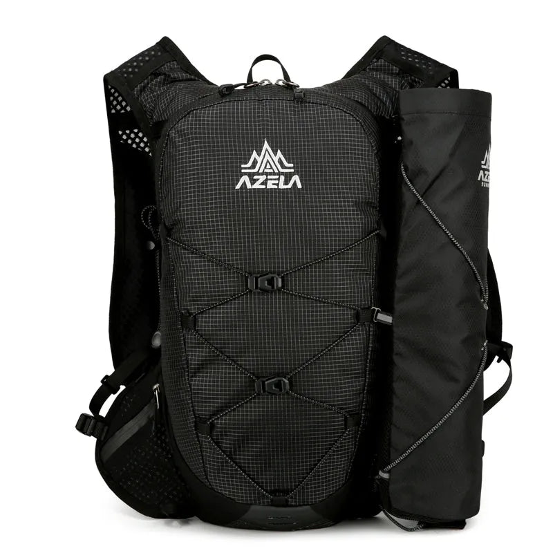 AZELA grid pattern lightweight hiking backpack in breathable mesh for trail running and camping