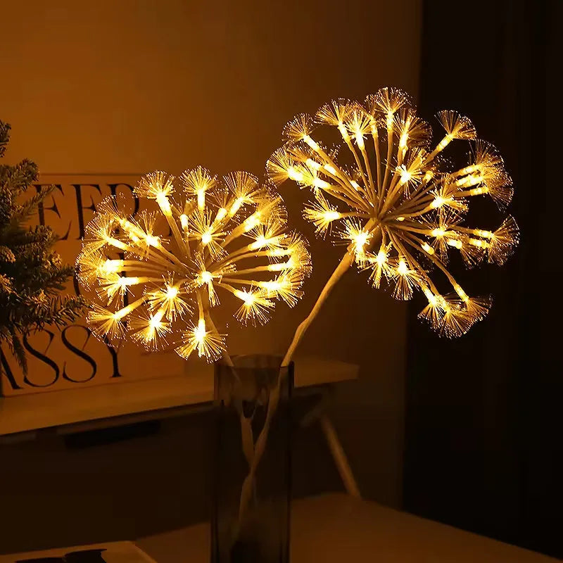 LED warm white glowing dandelion light plastic decorative lamp 270 lumens indoor