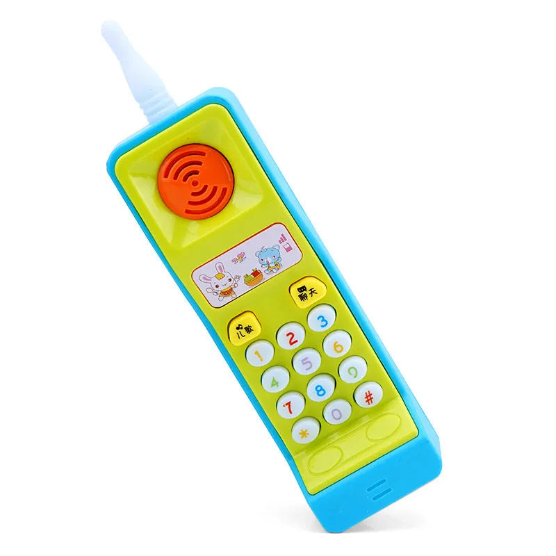 Electric children's educational toy with sound and light features, music cartoon animal design for age 3+