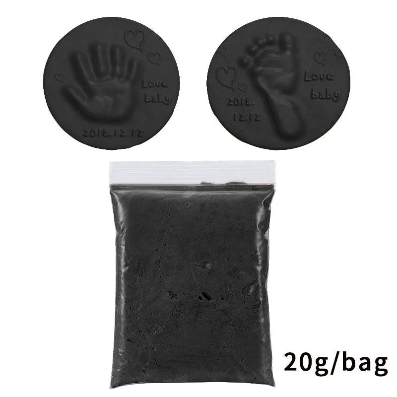 Soft non-toxic clay paste for baby handprint or footprint in 10 colours