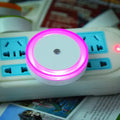 LED induction round halo nightlight in blue colour for night market stall lighting