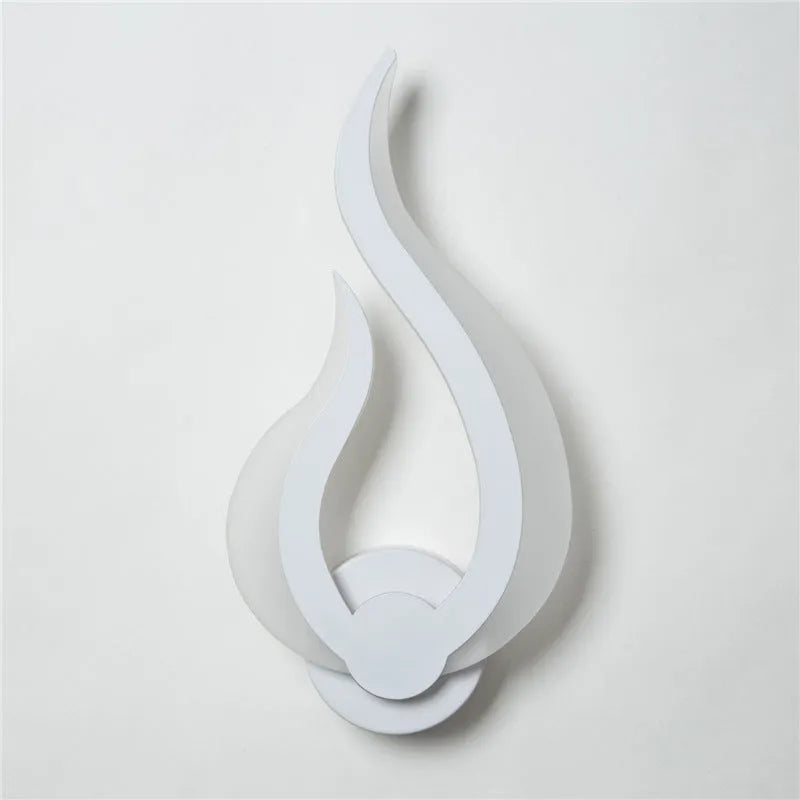 Modern simplicity 10W LED stairway corridor light fixture with matte white finish and acrylic shade