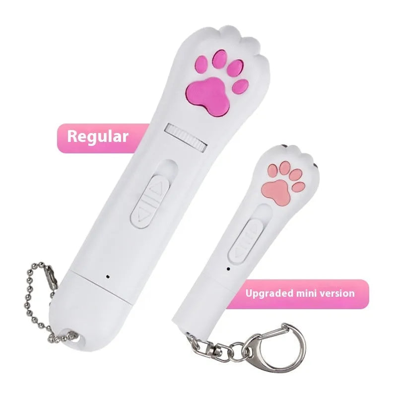 Infrared charging cat toy with laser emitter and teasing stick in colour options