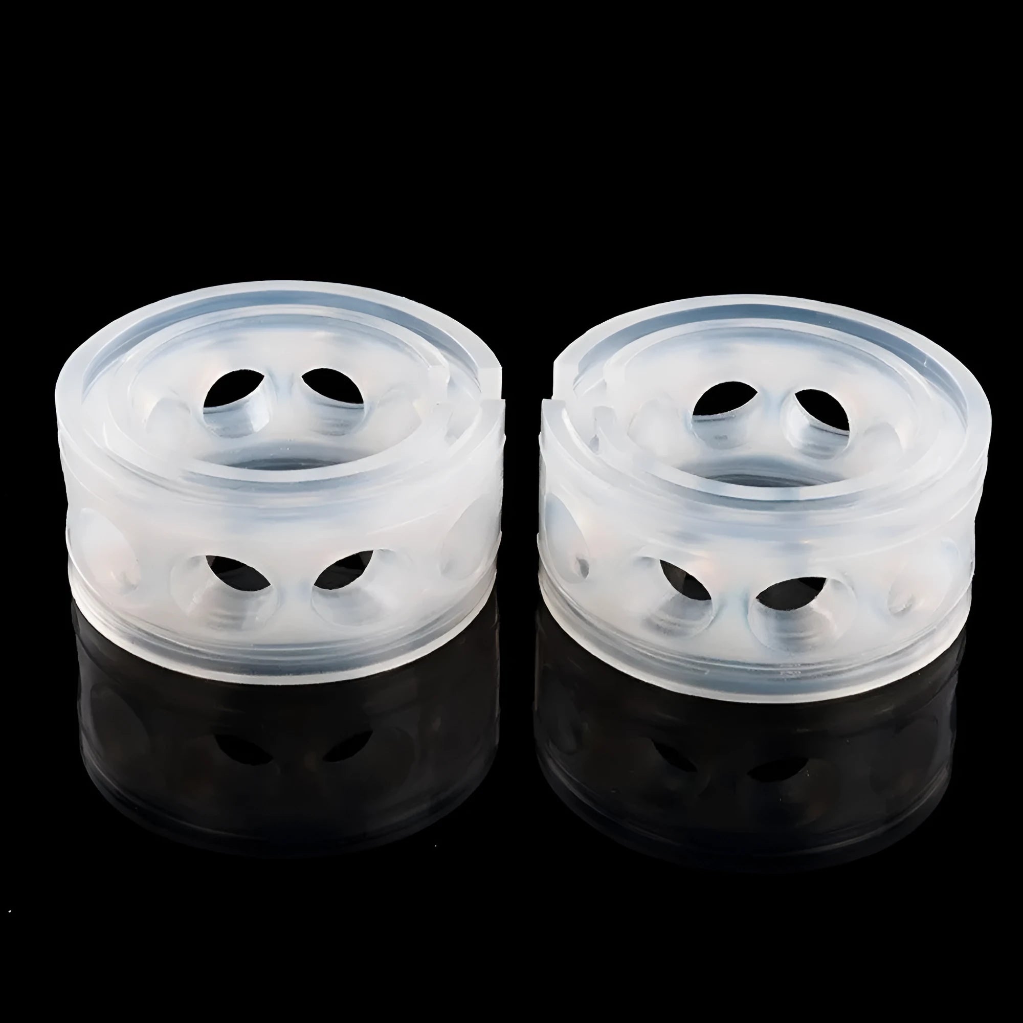 Transparent rubber spring shock absorber buffers for car modification in six size types