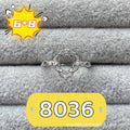 Korean-style oval denier ring with a five-pointed star on electroplated copper, stone size 6x8 mm.