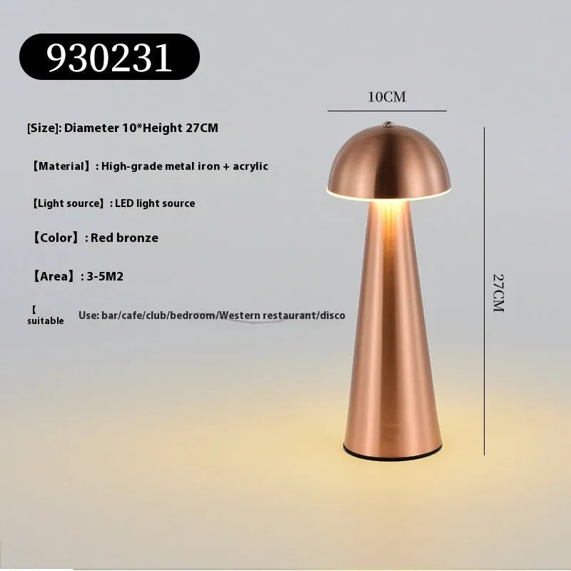 Creative touch switch outdoor USB table lamp metal iron 270mm height atmosphere lighting for garden