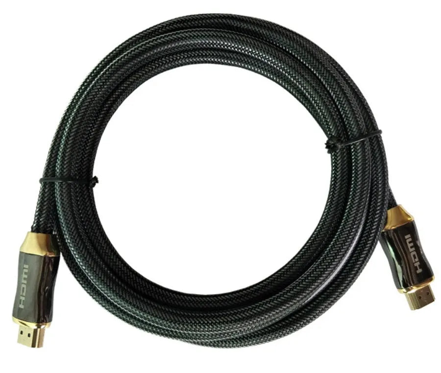 Copper video projector monitor cable with black connectors in 1m to 10m lengths