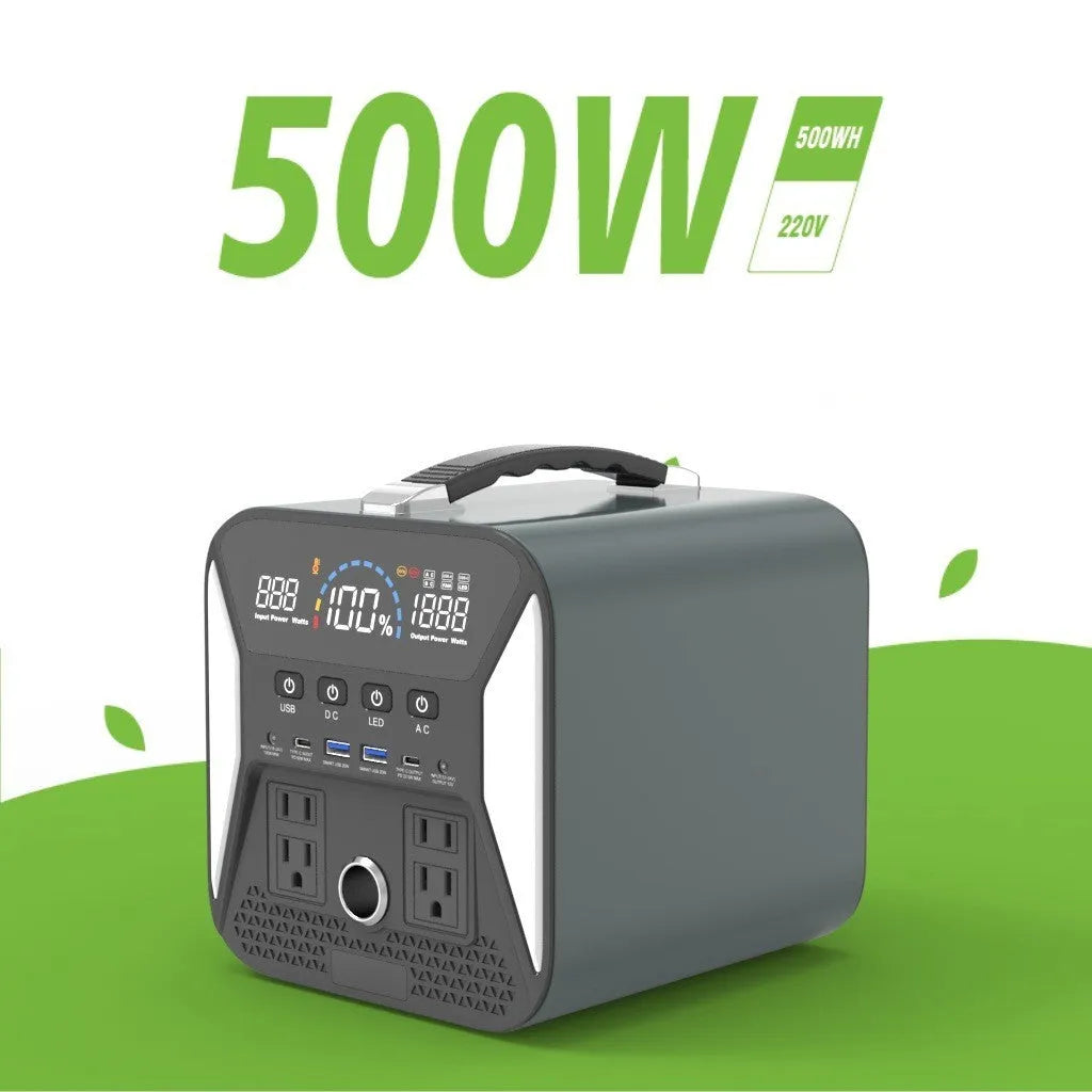 500W vehicle inverter power supply with cigarette lighter adapter and 130,000mAh capacity