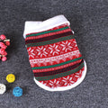 Dog Christmas fall winter cotton sweater with jacquard pattern in black and red sizes S to XXL