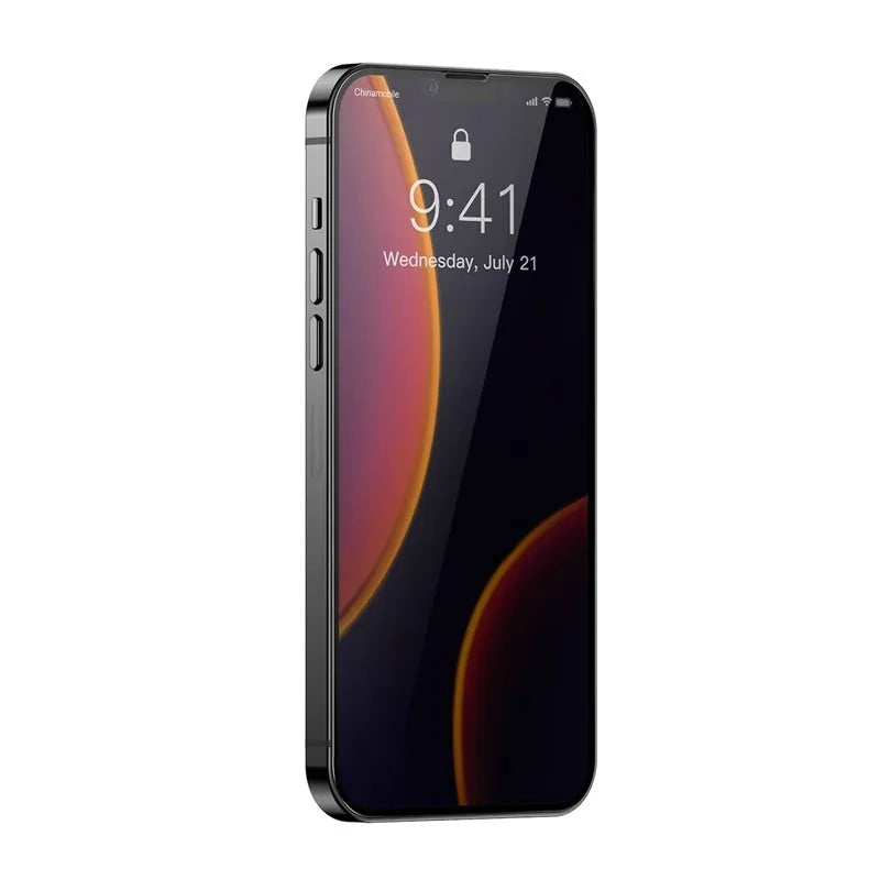 0.23mm non-broken edge full screen curved privacy tempered film for iPhone 5.4 inch model black